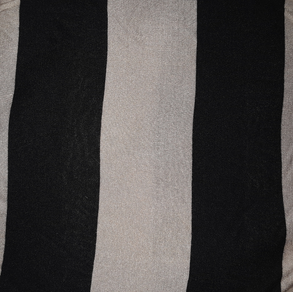 H&M Light Brown & Black Striped Dolman Shirt Small - Picture 3 of 4